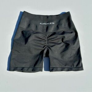 Alphalete Amplify Mid Rise Short Heather Grey Medium